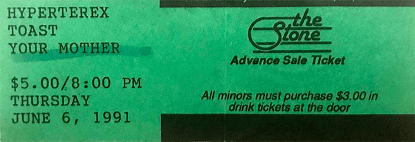 June 6 1991 ticket