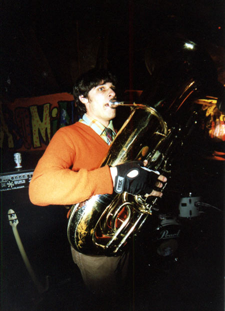 Alan playing tuba
